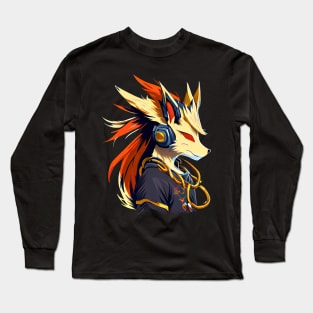 Gangster Fox Anime Style Long Sleeve T-Shirt